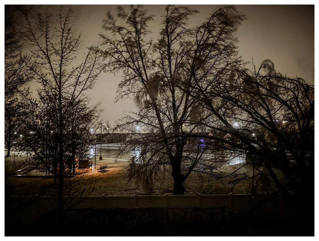 Night window view by jeffjones