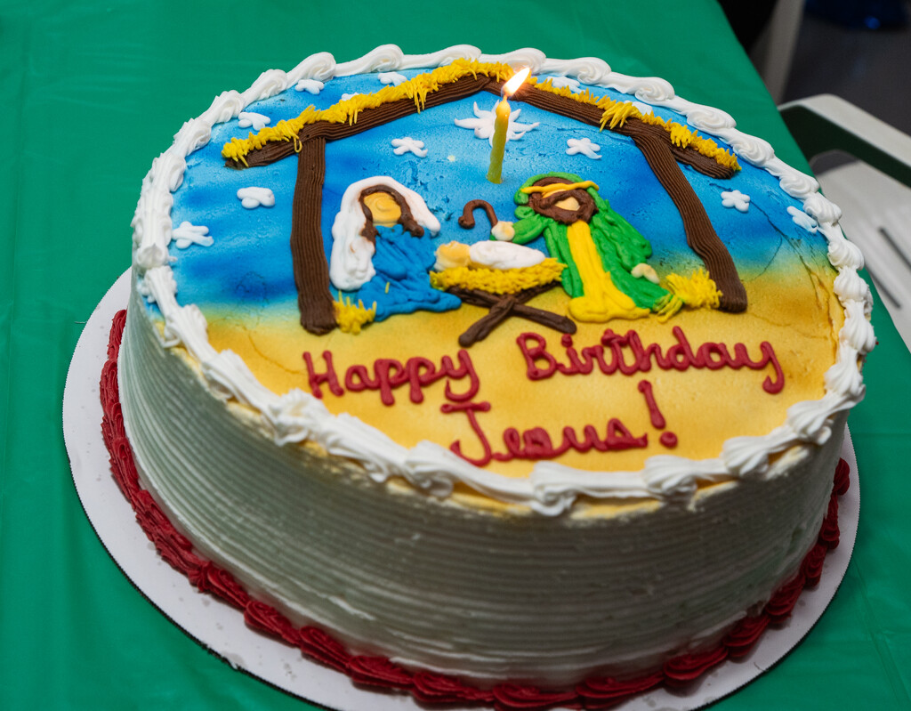 happy birthday Jesus cake by myhrhelper