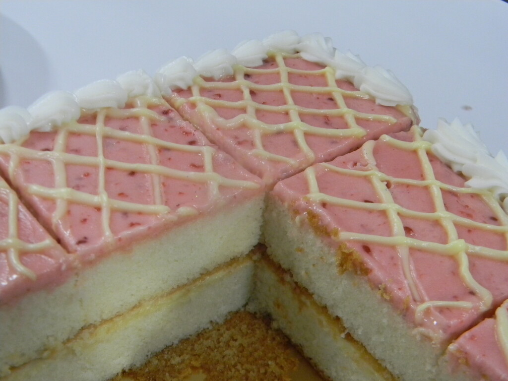 Strawberry Icing Cake  by sfeldphotos