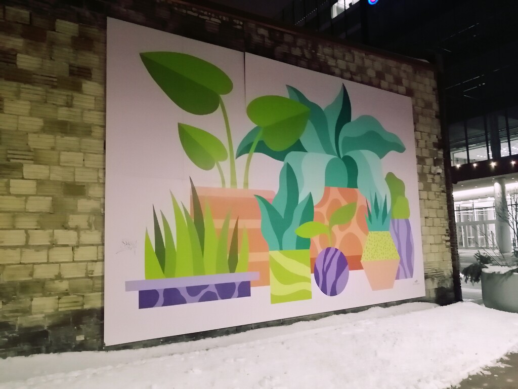 Modern Succulent Mural by princessicajessica