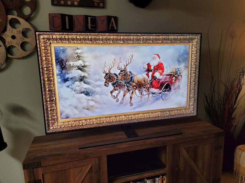 Festive TV background by scoobylou