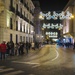 D364 Street Crowd in Granada Spain with the Backdrop of New Year 2024 Count Down