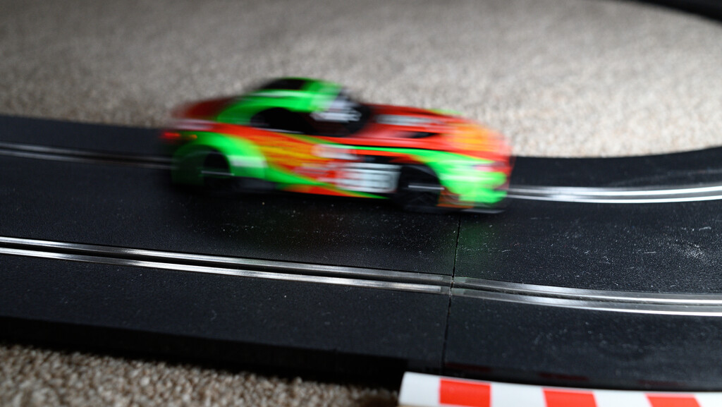 Scalextric meets Nikon by whdarcyblueyondercouk