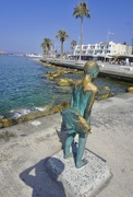 21st Jul 2023 - The young boy with the big fish, a bronze sculpture of Yiota Ioannidou