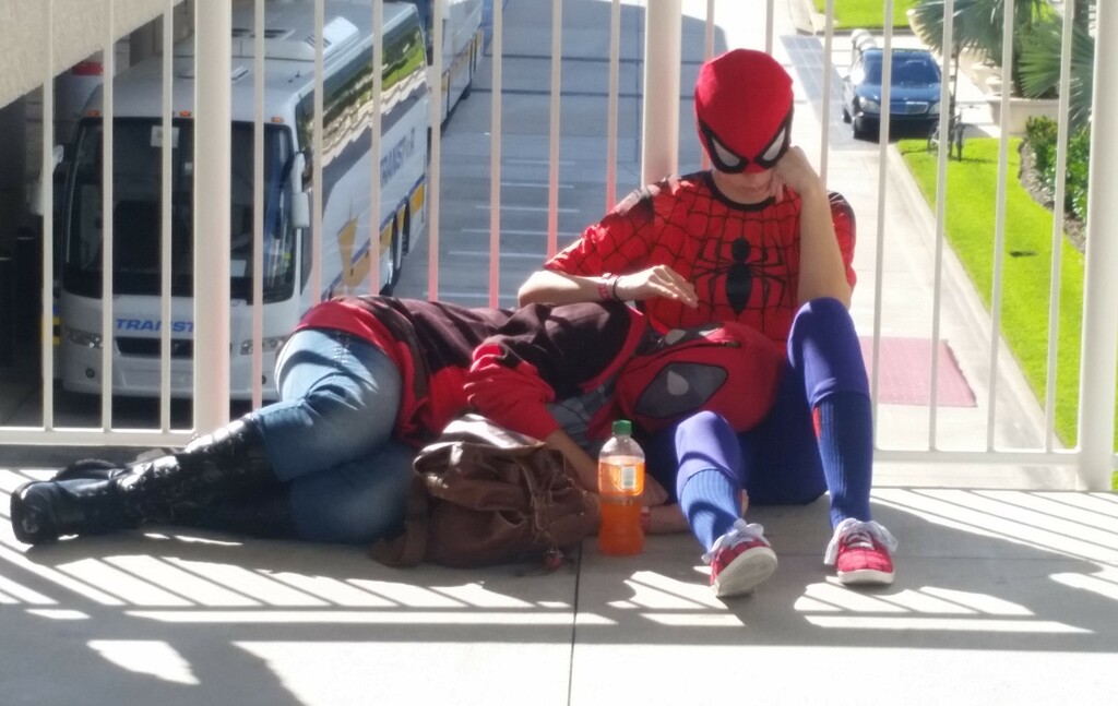 Spiderman's Down by photohoot