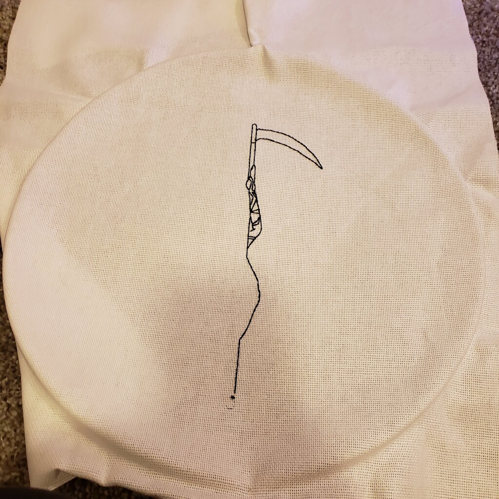 1st attempt at embroidery by labpotter