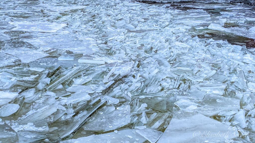 Close-up of the ice by elisasaeter
