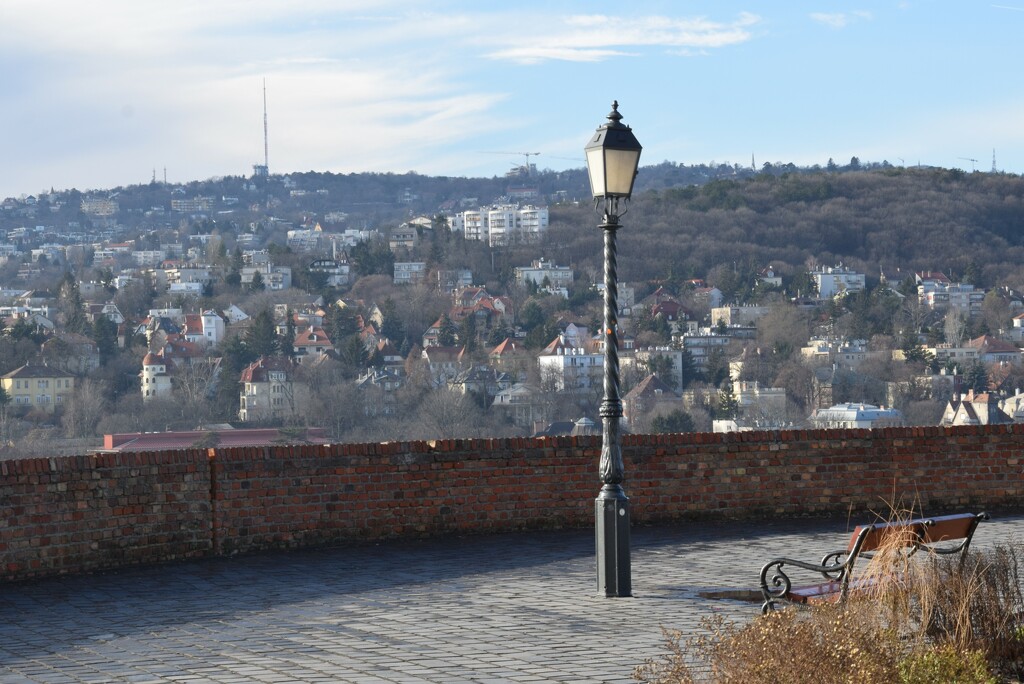 A lone lamp and a bench. by kork