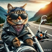 7th Jan 2024 - Biker Cat