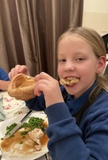 5th Jan 2024 - Brontë enjoying her Yorkshire pudding!!!