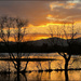 7 - Sunset over the Floods, Malvern by marshwader