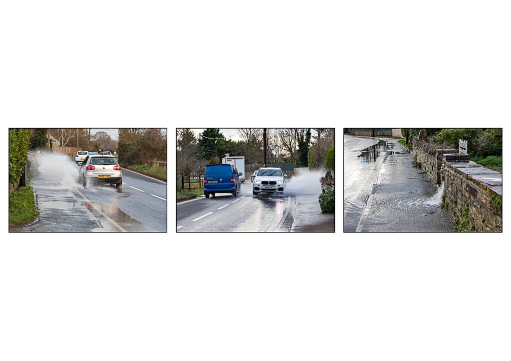 Road Splash Triptych by tonus