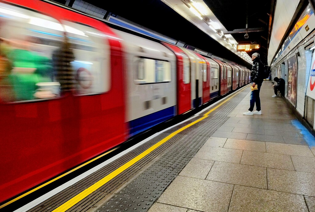 Tube train arriving  by boxplayer