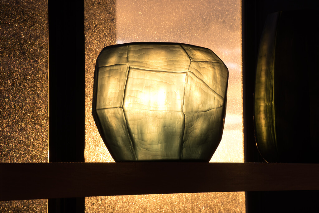 Green Vase in the Window by dkbarnett