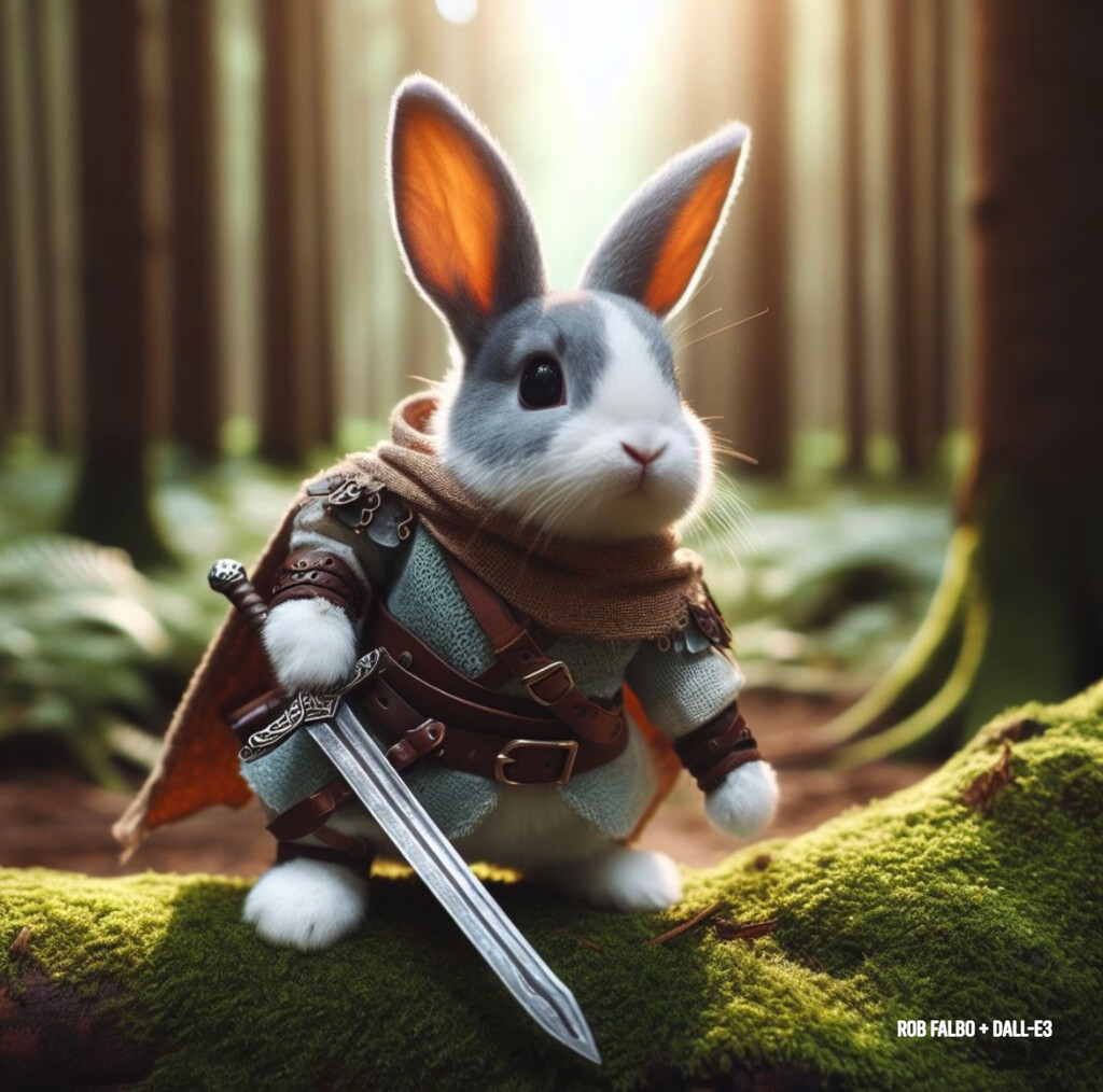 "Warrior Bunny" by robfalbo