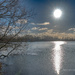 Winter sun at the lake by nigelrogers