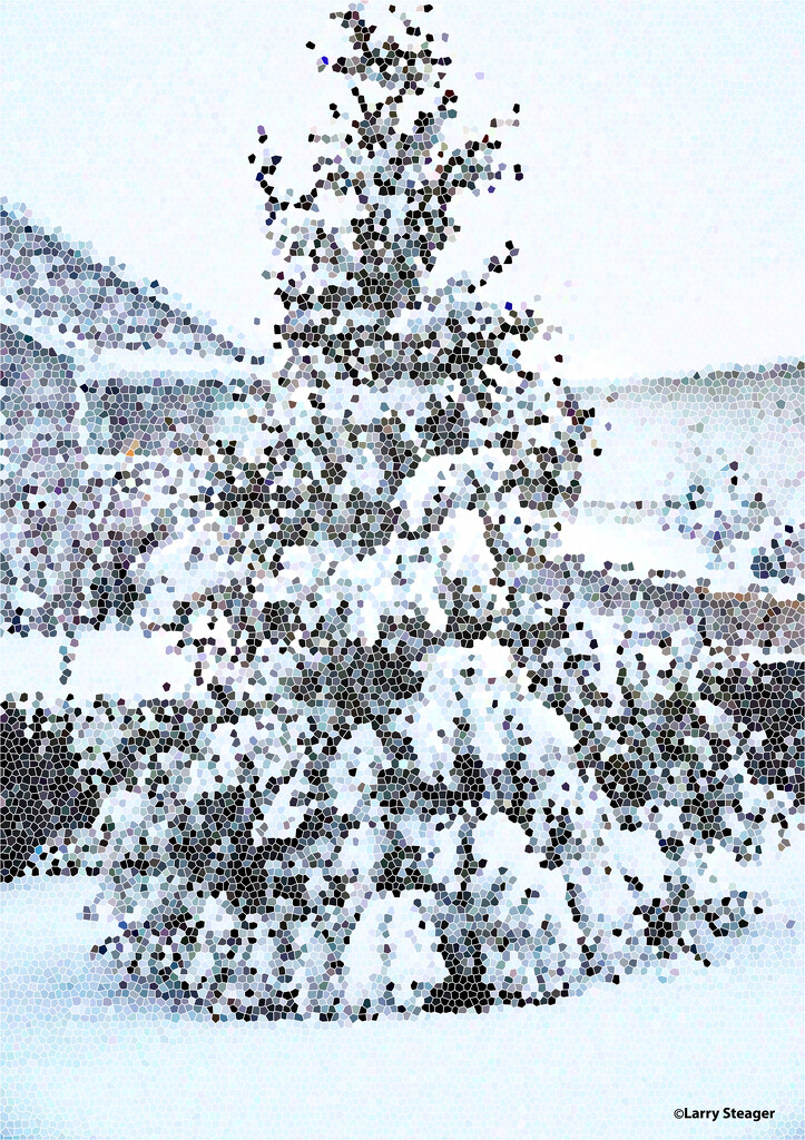 Snow tree artistic by larrysphotos