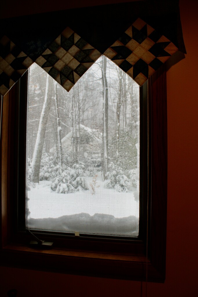 Snowy scene out the window by mltrotter