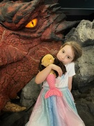 16th Jan 2024 - Airport farewell with Smaug the dragon.
