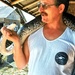 Another from our honeymoon Keith talking to the Boa constrictor  by Dawn