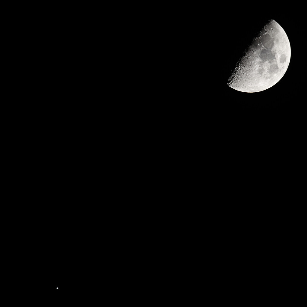 Moon & Jupiter by whdarcyblueyondercouk