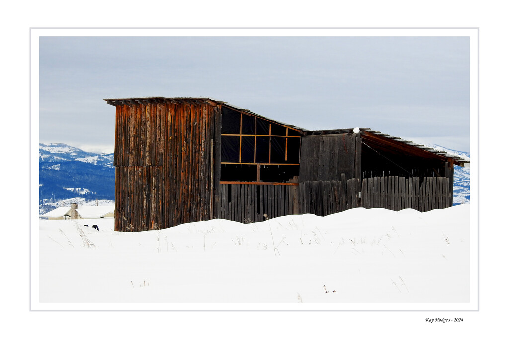 Winter Mountain Barn by kbird61