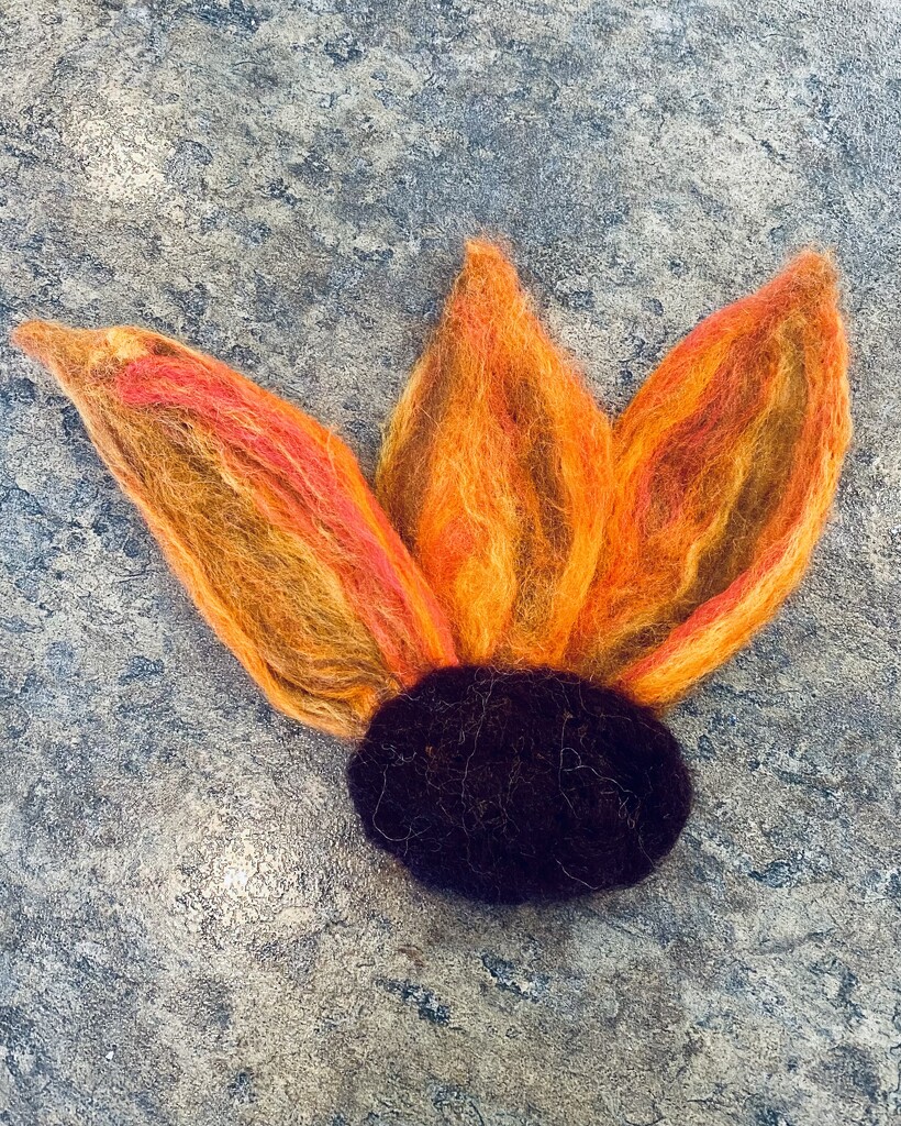 Needle felted flower by mtb24