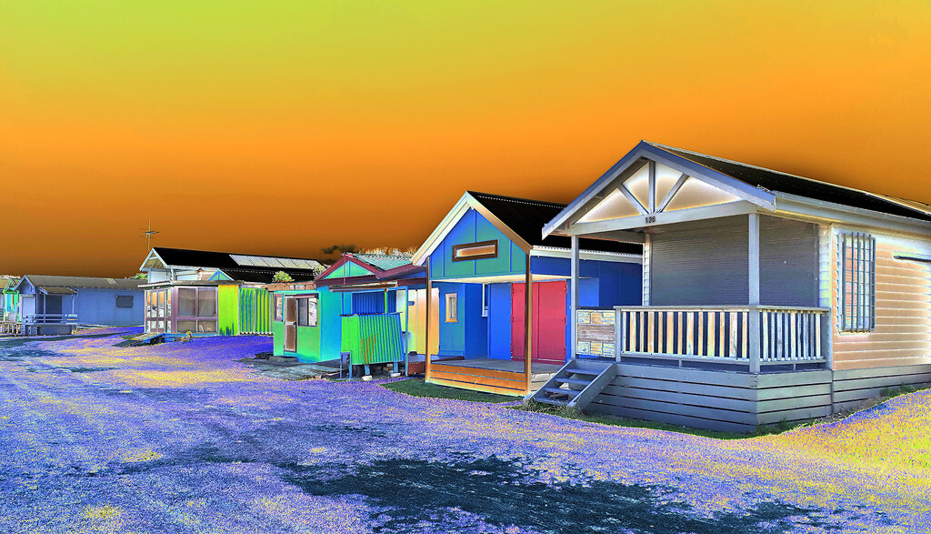Solarized Beach Huts by onewing