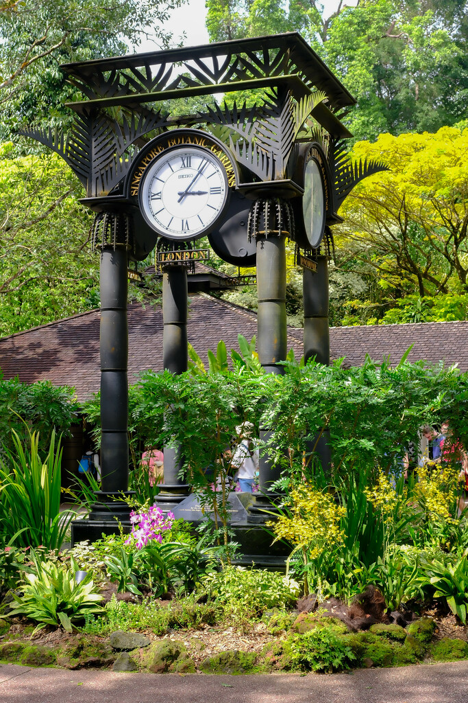 Clock - Singapore Botanic Gardens by lumpiniman