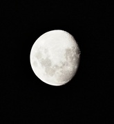 23rd Jan 2024 - Last nights moon before it was clouded over. Hand held 300 mm lens with a little cropping 