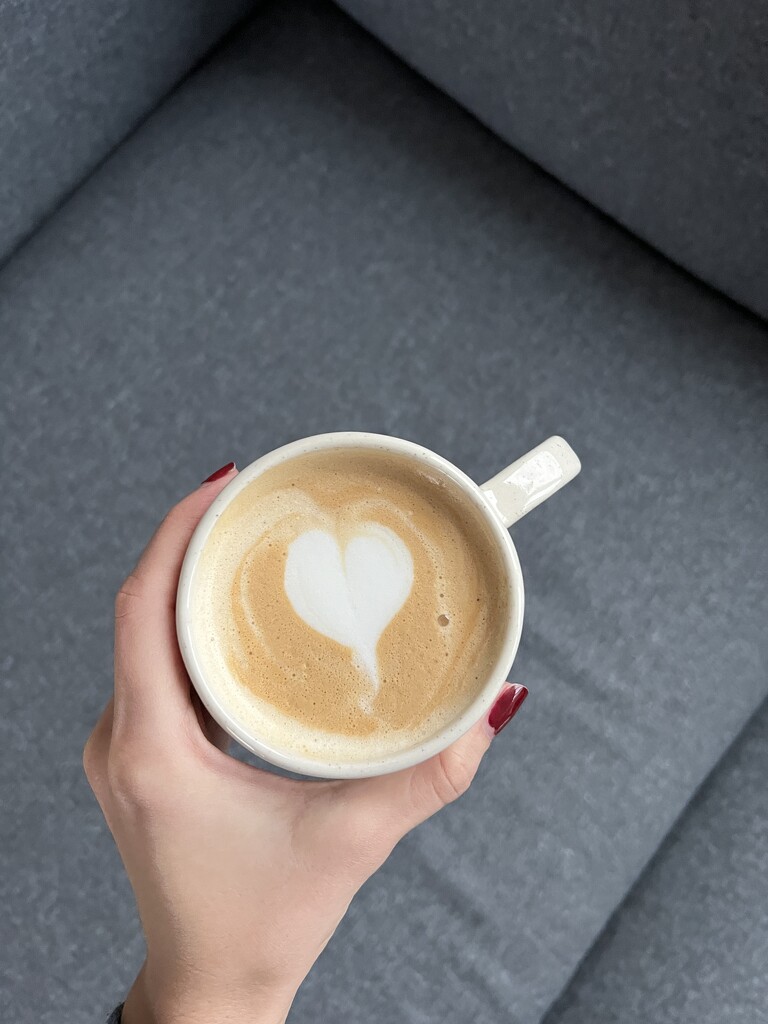 My first heart latte art  by ctst