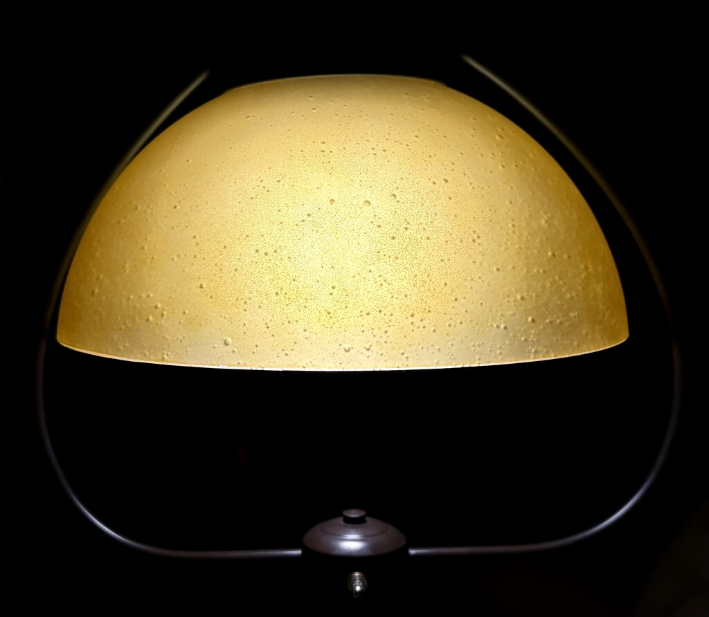 A Bubbled Glass Lamp I find Unique by eahopp