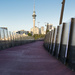 Sky tower and pink path by dkbarnett
