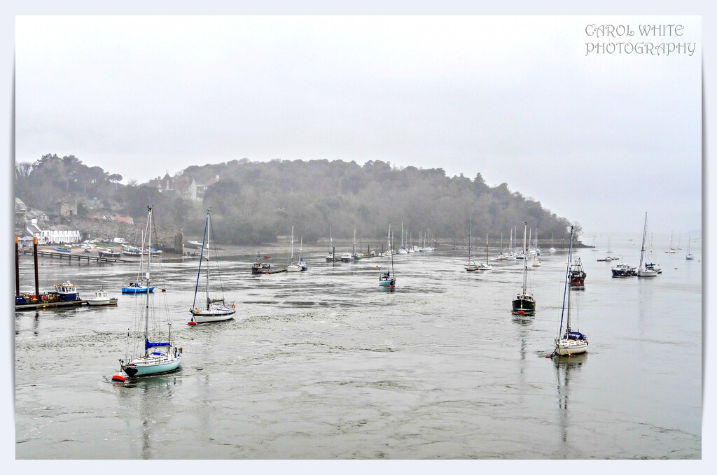 Boats moored On The River Conwy by carolmw