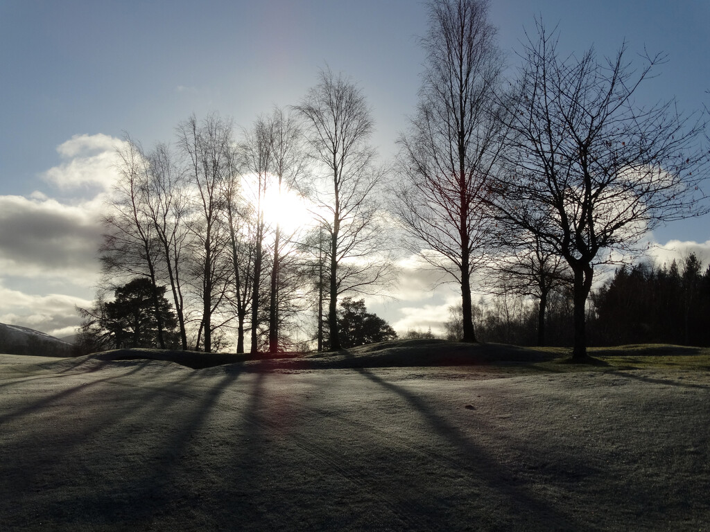 Contre-jour across the Golf Course at Kingussie by valpetersen