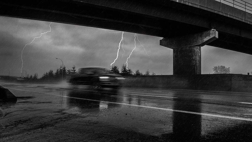 Driving Through the Storm  by cdcook48