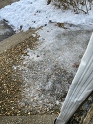 23rd Jan 2024 - steps still ice covered 