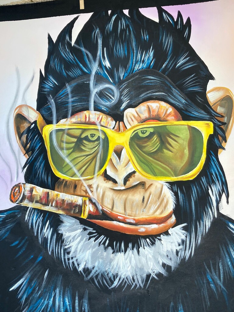 Cigar-chomping chimp by will_wooderson