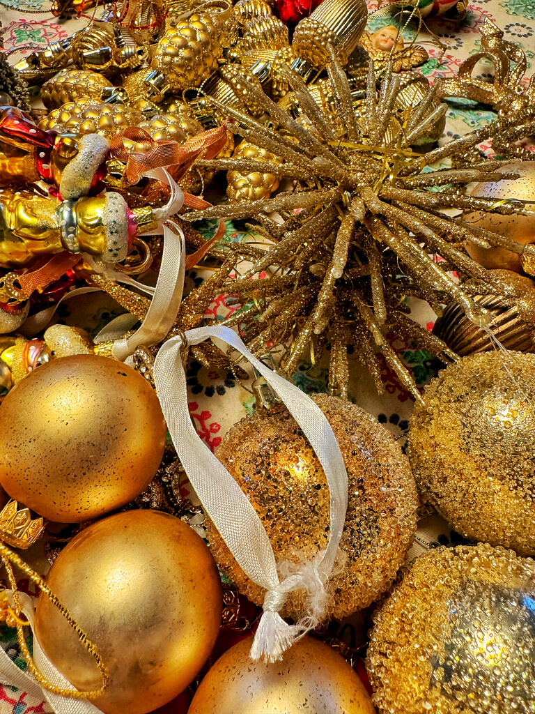 Gold ornaments.  by cocobella