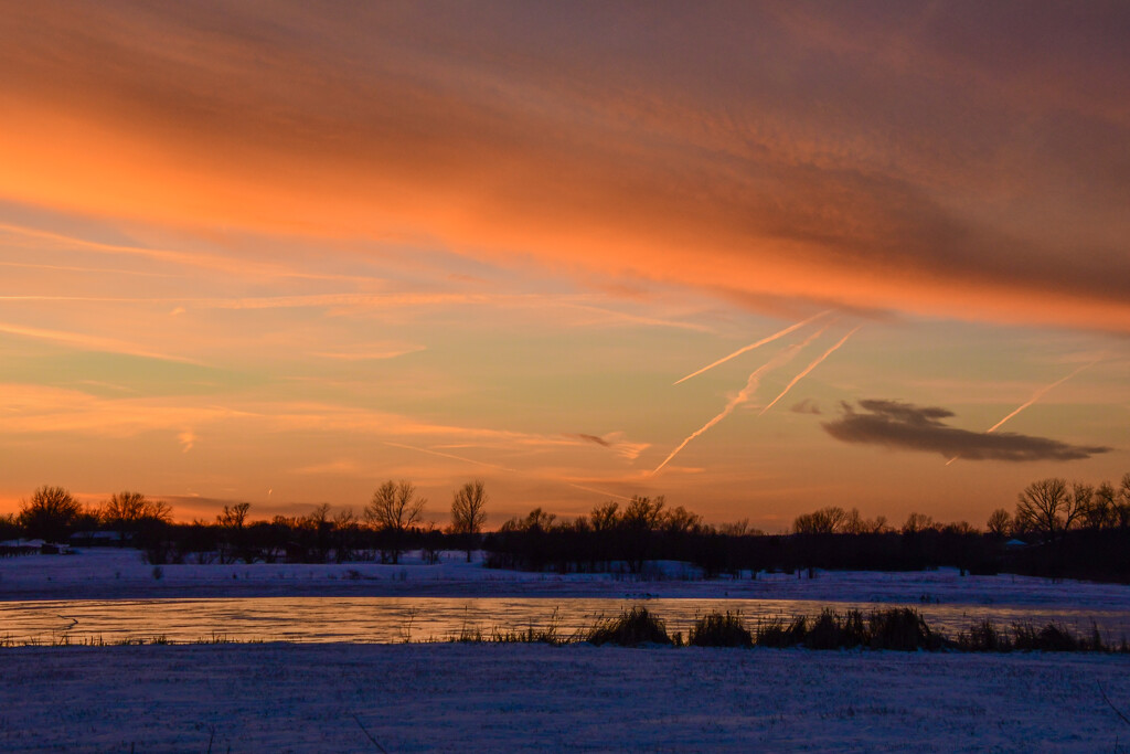 Snow and Ice at Dusk by kareenking