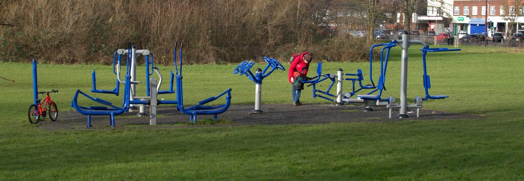 outdoor gym on the parkland by ollyfran