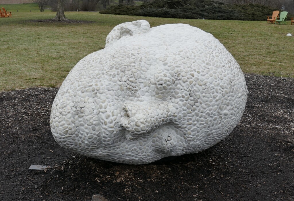Sculpture at the Morton Arboretum.  by dolores