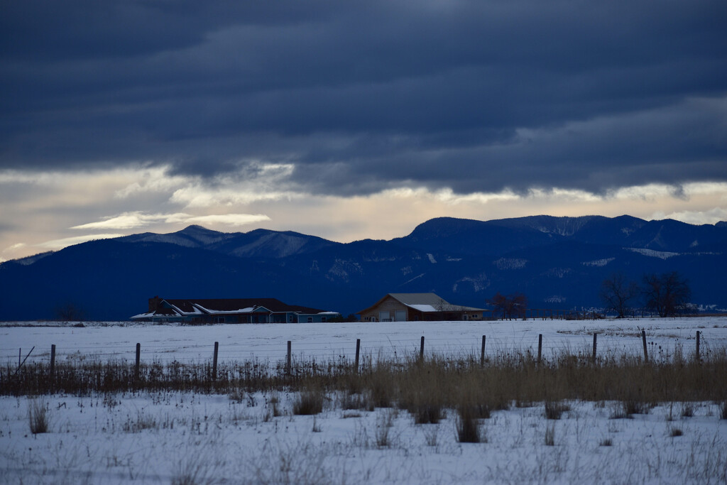 Montana Winter Landscape by bjywamer
