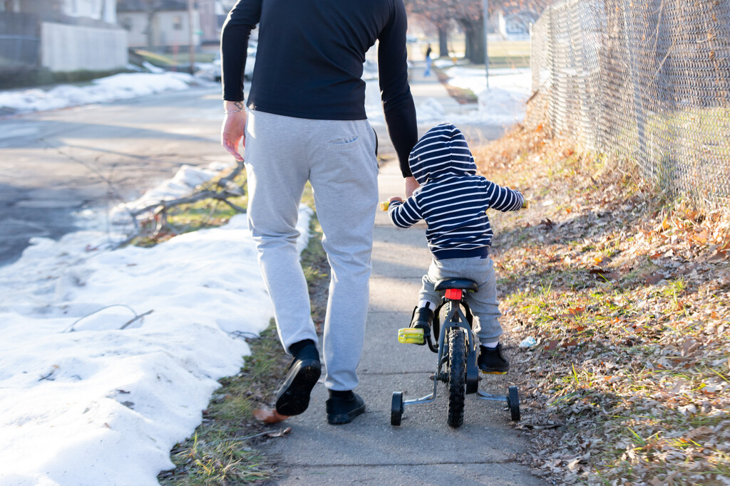 First Ride on His 2nd Bike  by joiedenic