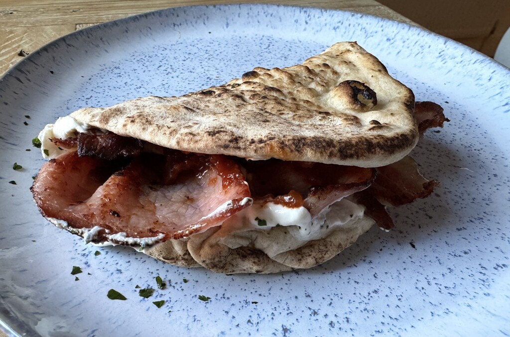 Breakfast Bacon Naan by eviehill