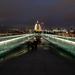 Millennium bridge leading to St Paul's Cathedral by clifford