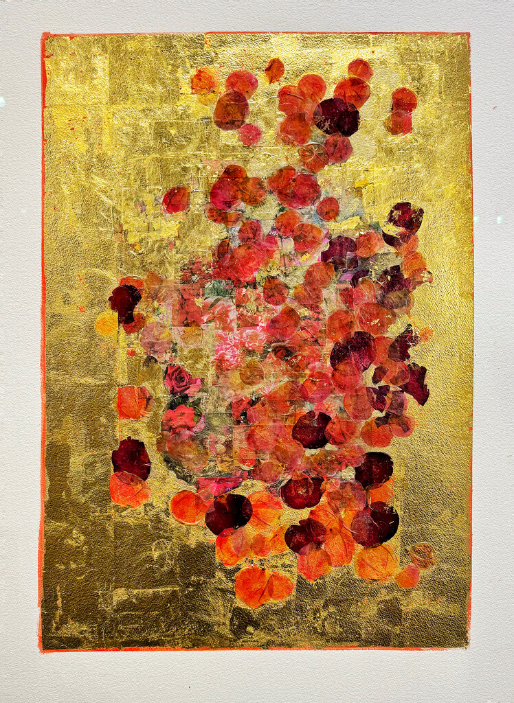 Petals on gold.  by cocobella