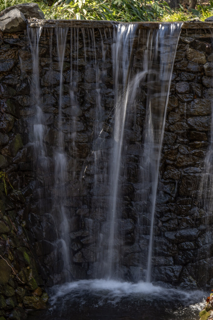 Garden Waterfall by k9photo