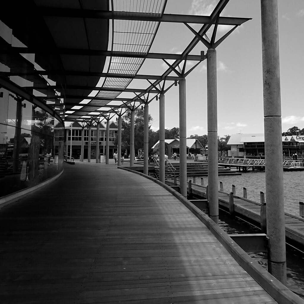 Shadows On The Boardwalk P1191596 by merrelyn