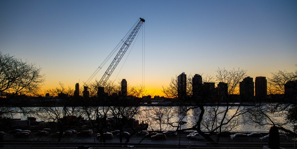 Sunrise crane by johnnyfrs
